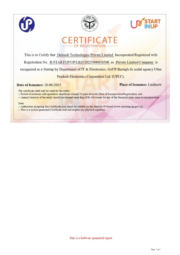 Start In UP Registered